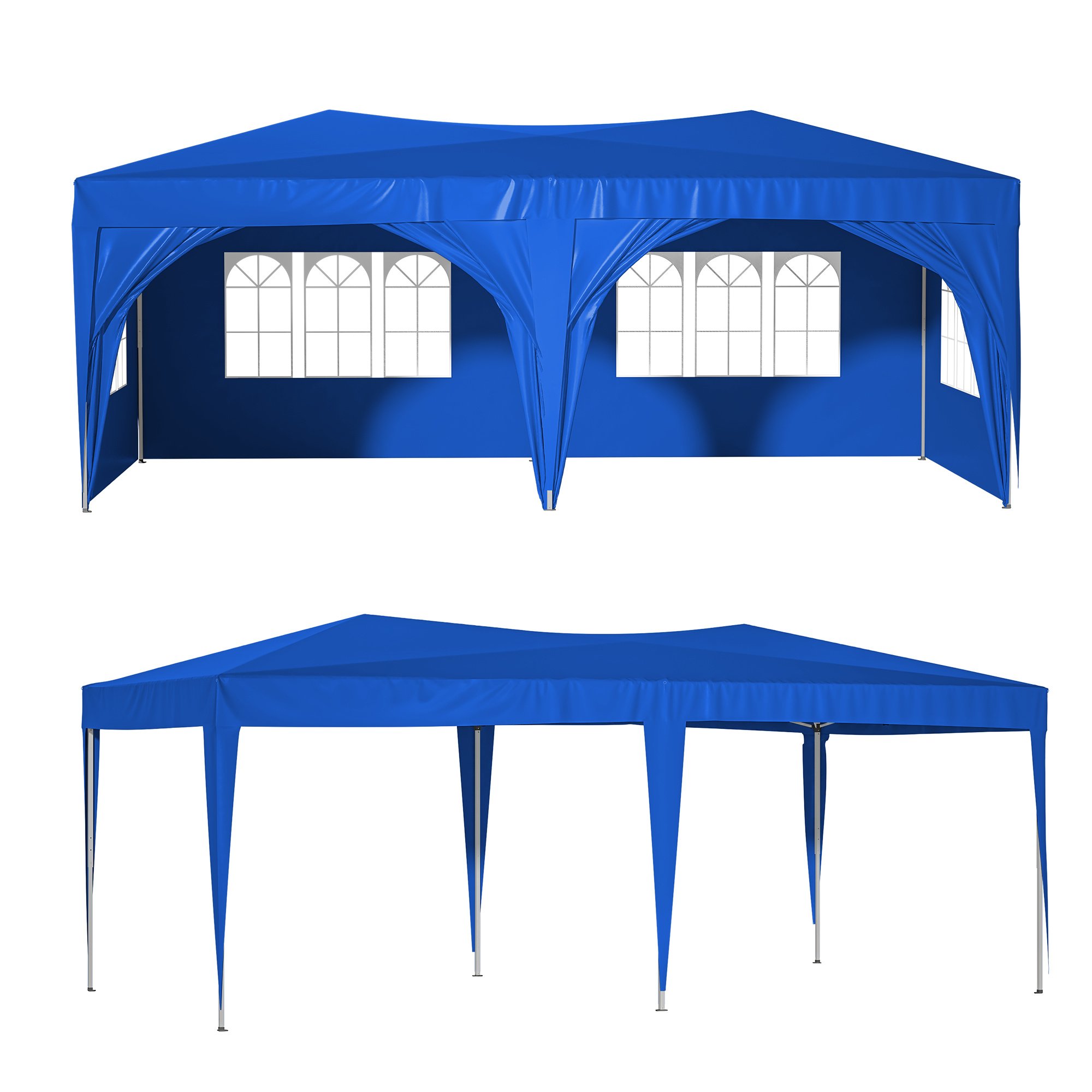 10'x20' Pop Up Canopy Tent with 6 Sidewalls, Ez Pop Up Outdoor Canopy for Parties, Waterproof Commercial Tent with 3 Adjustable Heights, Carry Bag 10'x20' Pop Up Canopy Tent with 6 Sidewalls, Ez Pop Up Outdoor Canopy for Parties, Waterproof Commercial Tent with 3 Adjustable Heights, Carry Bag