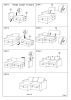 Living Room Furniture Convertible Sectional Blue Grey Color Polyfiber Reversible Chaise Storage Sofa Pull Out bed Couch