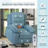 Massage Recliner,Power Lift Chair for Elderly with Adjustable Massage and Heating Function