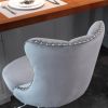 Furniture,Swivel Velvet Barstools Adjusatble Seat Height from 25-33 Inch