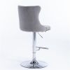 Furniture,Swivel Velvet Barstools Adjusatble Seat Height from 25-33 Inch