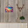 NEW Roses in Color Wall or Door Hanging Prints Aluminum Metal Sign Kitchen Wall Bar Bathroom Plaque Home Decor, 8HX12W, Multicolor