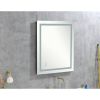 40x30 Inch LED Bathroom Mirror with Frontlit and Backlit, Wall Mounted Vanity Mirror with Smart Touch Button, Anti-Fog, Memory Function, 3 Colors