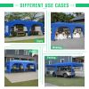 10'x20' Pop Up Canopy Tent with 6 Sidewalls, Ez Pop Up Outdoor Canopy for Parties, Waterproof Commercial Tent with 3 Adjustable Heights, Carry Bag