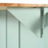 Kitchen Cart with Rubber wood Drop-Leaf Countertop ,Cabinet door internal storage racks