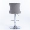 Furniture,Swivel Velvet Barstools Adjusatble Seat Height from 25-33 Inch
