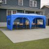 10'x20' Pop Up Canopy Tent with 6 Sidewalls, Ez Pop Up Outdoor Canopy for Parties, Waterproof Commercial Tent with 3 Adjustable Heights, Carry Bag