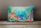 Nautical Collection Throw Pillow Throw Pillow for Indoor Couch Bed Outdoor Patio Washable, Seaweed 2824,12Hx16W
