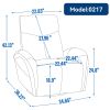 Yellow Brown Genuine Leather Swivel and Rocker Power Recliner Chair with Lumbar Support, Max Swivel Degree 270¬∞