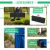 10'x20' Pop Up Canopy Tent with 6 Sidewalls, Ez Pop Up Outdoor Canopy for Parties, Waterproof Commercial Tent with 3 Adjustable Heights, Carry Bag