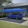 10'x20' Pop Up Canopy Tent with 6 Sidewalls, Ez Pop Up Outdoor Canopy for Parties, Waterproof Commercial Tent with 3 Adjustable Heights, Carry Bag